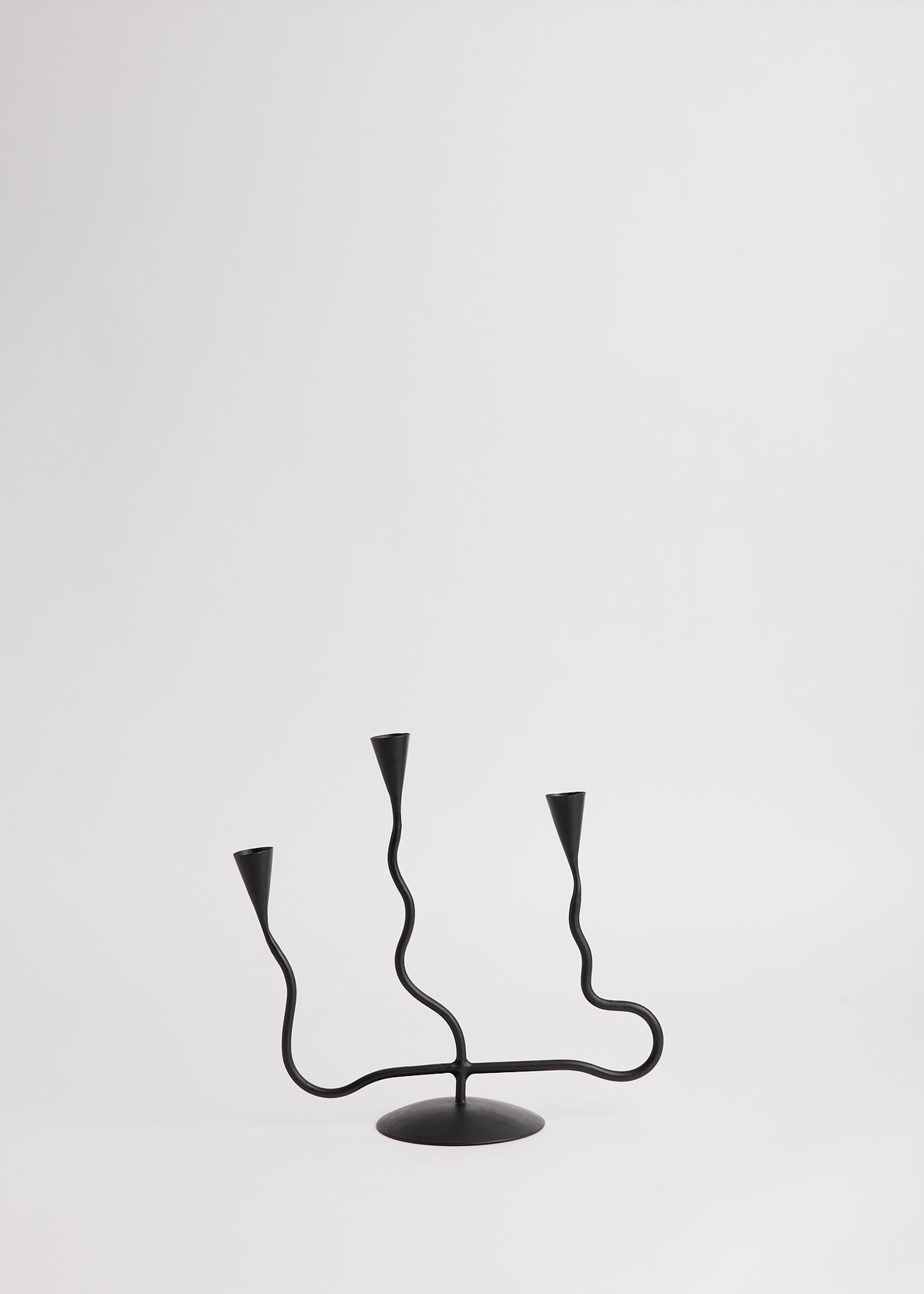 Squiggly Candelabra - Charcoal