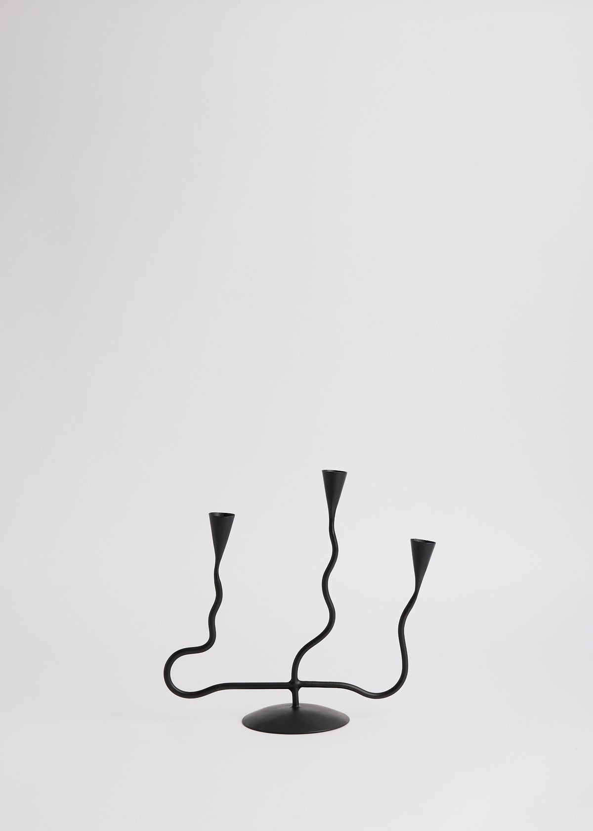 Squiggly Candelabra - Charcoal