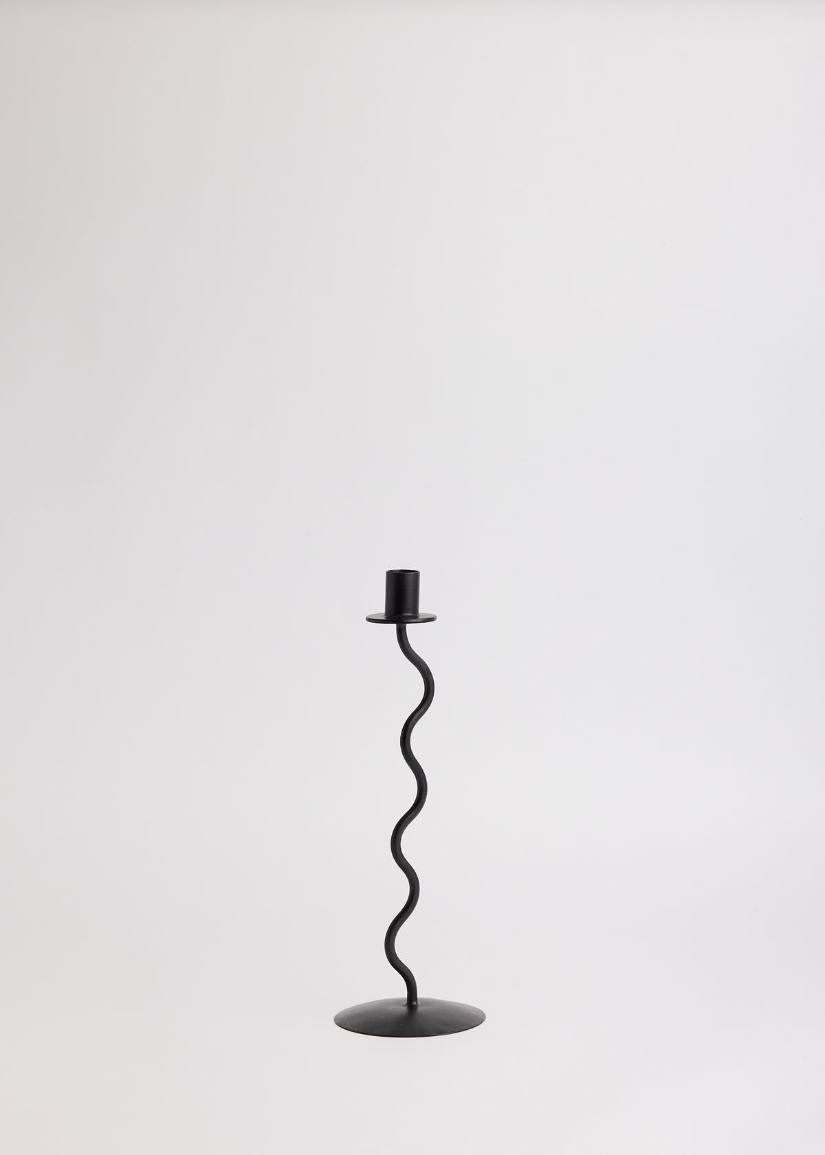 Squiggly Candleholders - Charcoal
