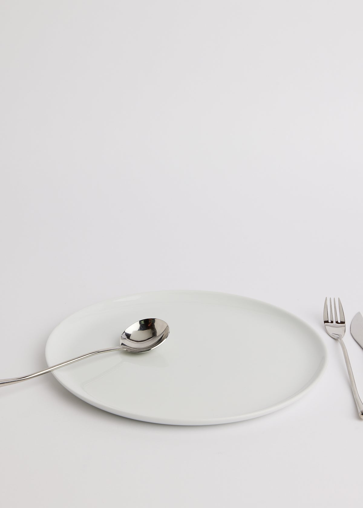 Minimalist Dinner Plate - White