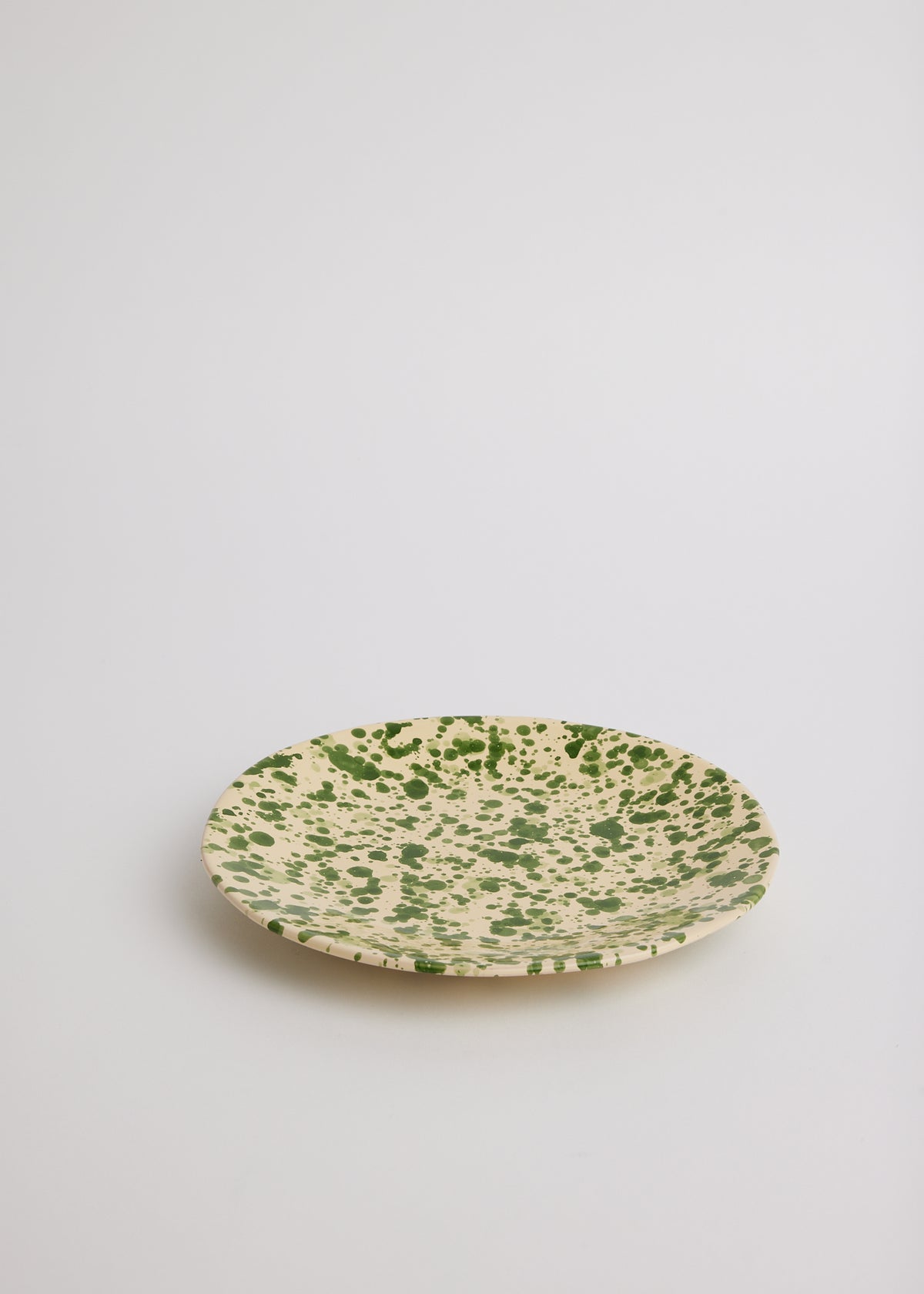 Splatter Side Plate - Pesto Green