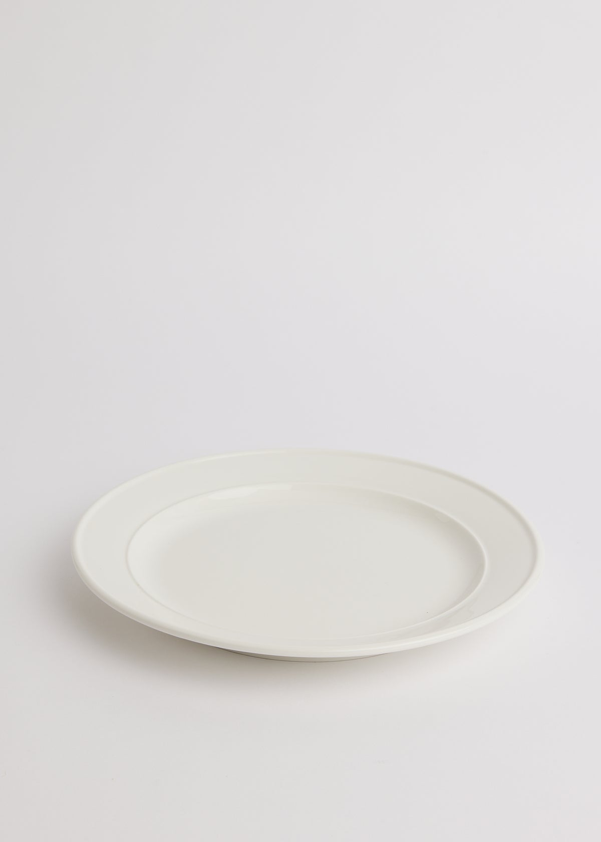 Suit & Tie Dinner Plate - White